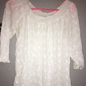 white long sleeve shirt